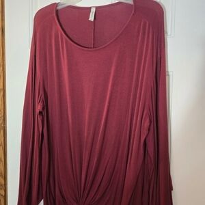 Emerald Wine Long Sleeve Top